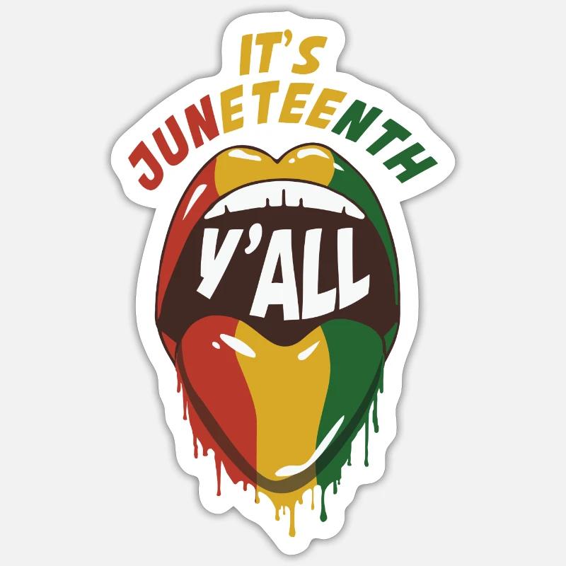 Juneteenth Black History Day Pride Gift Sticker size S (10 x 10 cm)