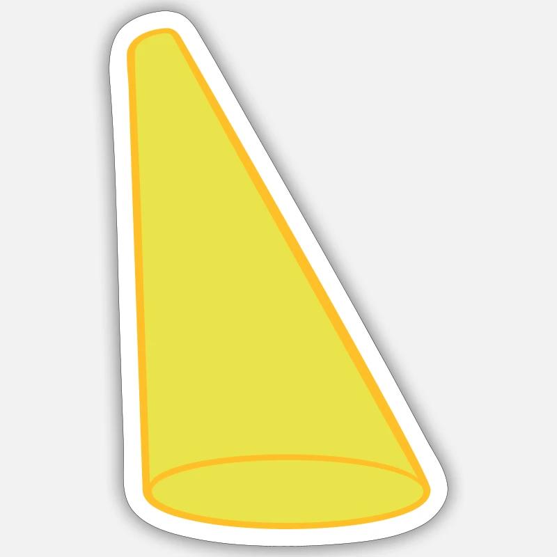 Conception de scène light cone spotlight - Sticker taille S (10 x 10 cm) - blanc mat