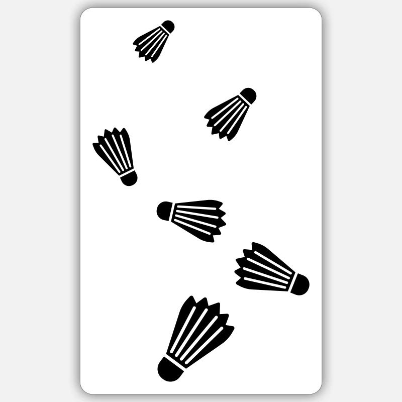badminton Sticker size S (10 x 10 cm)