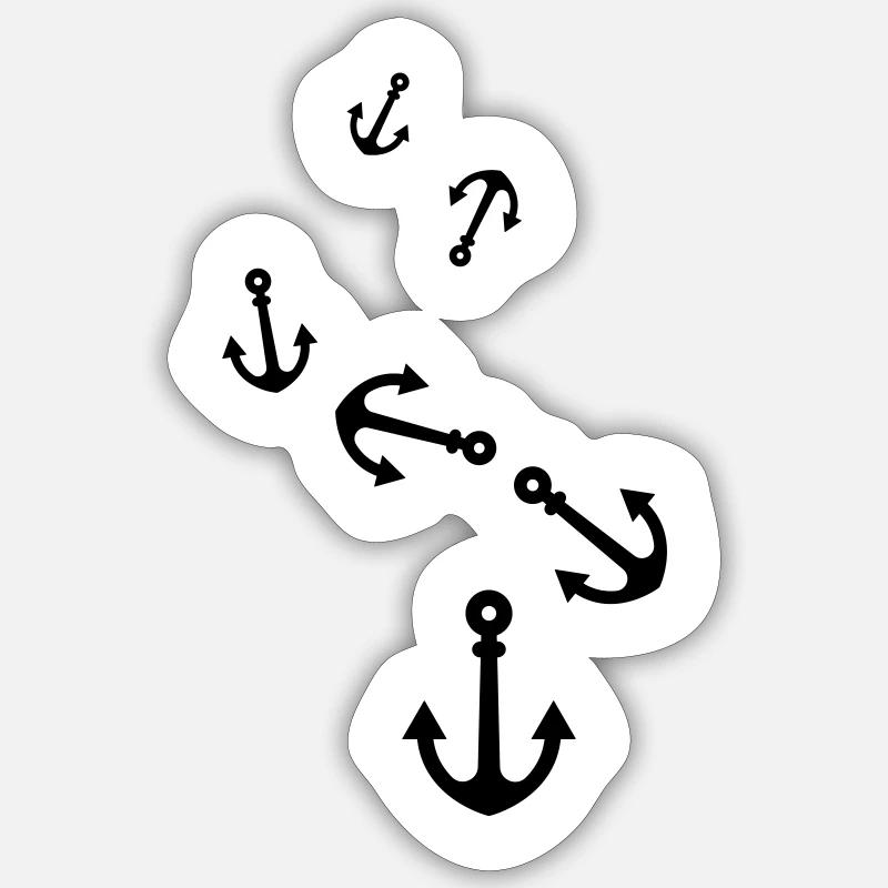 Anchor form Sticker size S (10 x 10 cm)