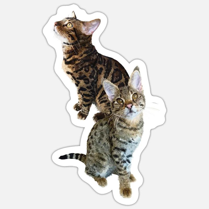 Tabby Sticker size S (10 x 10 cm)