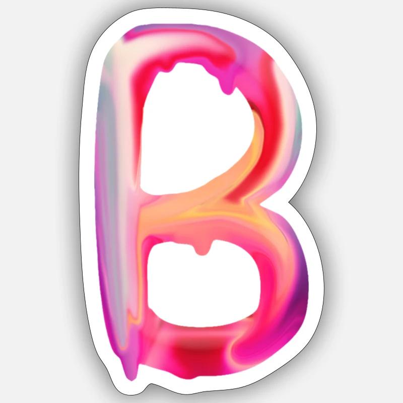 Lettre B comme ... Sticker taille S (10 x 10 cm)