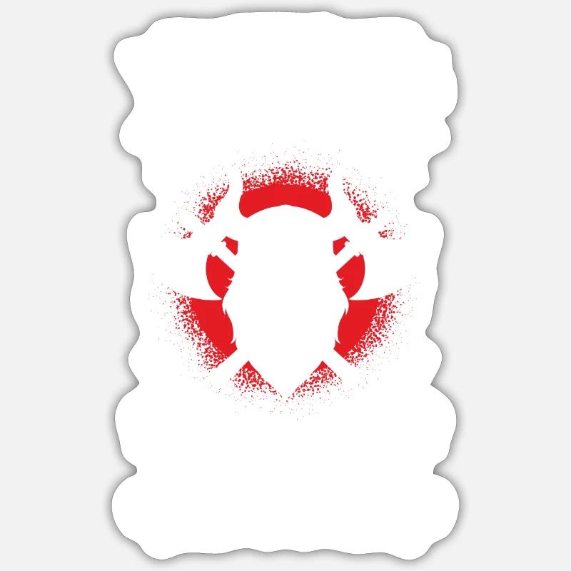Thor Blitz Mjolnir - Sticker size S (10 x 10 cm) - white matte