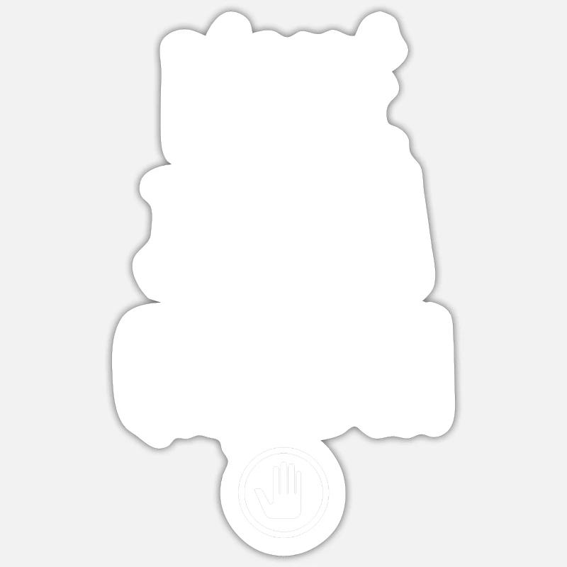 désolé j'ai déjà quelqu'un - Sticker taille S (10 x 10 cm) - blanc mat