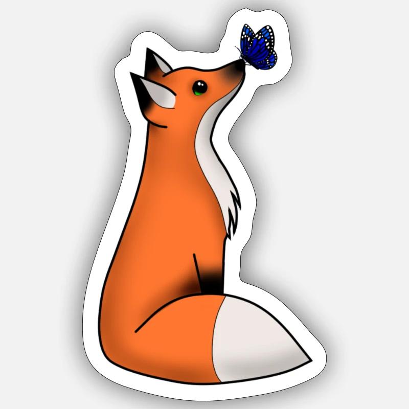 Fuchs Sticker Größe S (10 x 10 cm)