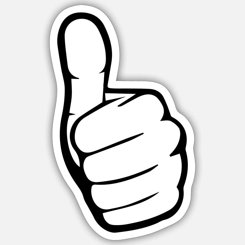 Like Hand Sticker Größe S (10 x 10 cm)