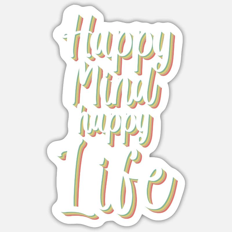 Cloverleaf Vacances positives Sticker taille S (10 x 10 cm)