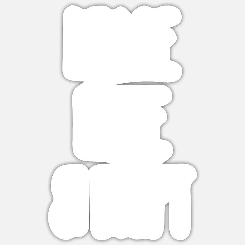 Frieden Liebe Drift - Sticker Größe S (10 x 10 cm) - Mattweiß