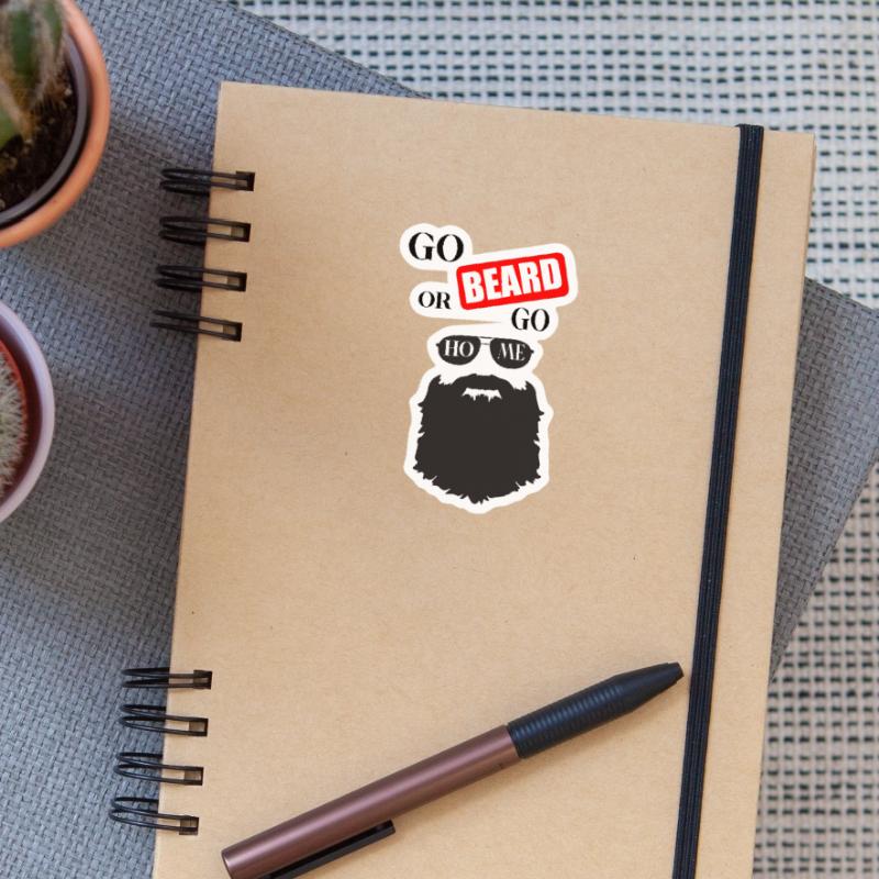 Go Bart oder Go Home Angebot Sticker Größe S (10 x 10 cm)