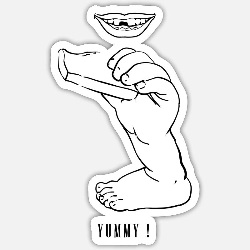 Lecker Sticker Größe S (10 x 10 cm)