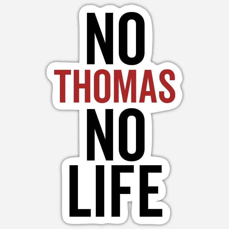 Pas de Thomas Pas de vie Sticker taille S (10 x 10 cm)
