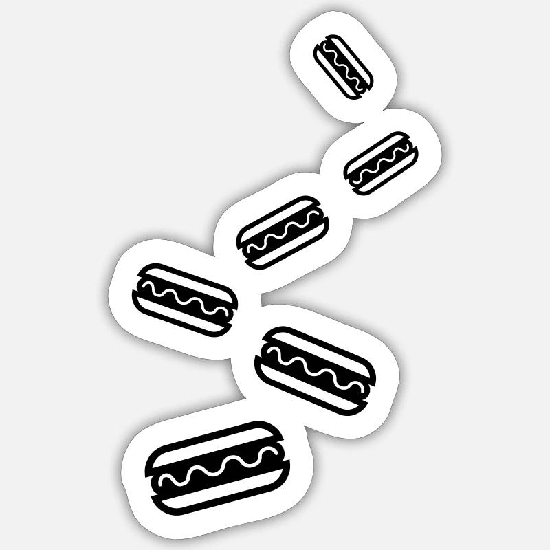 Burrito Icon - Sticker size S (10 x 10 cm) - white matte