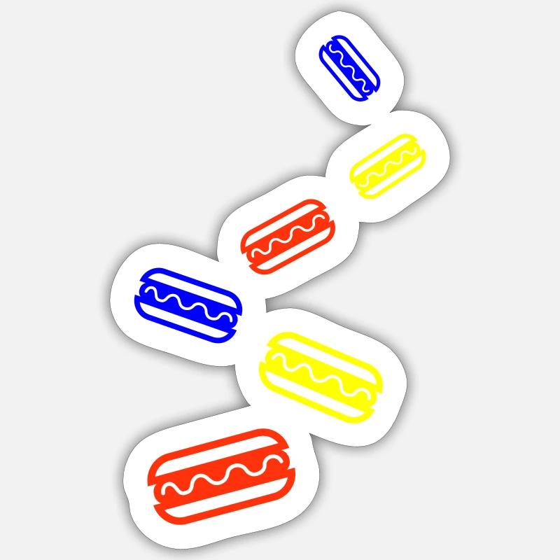 Icône Burrito - Sticker taille S (10 x 10 cm) - blanc mat