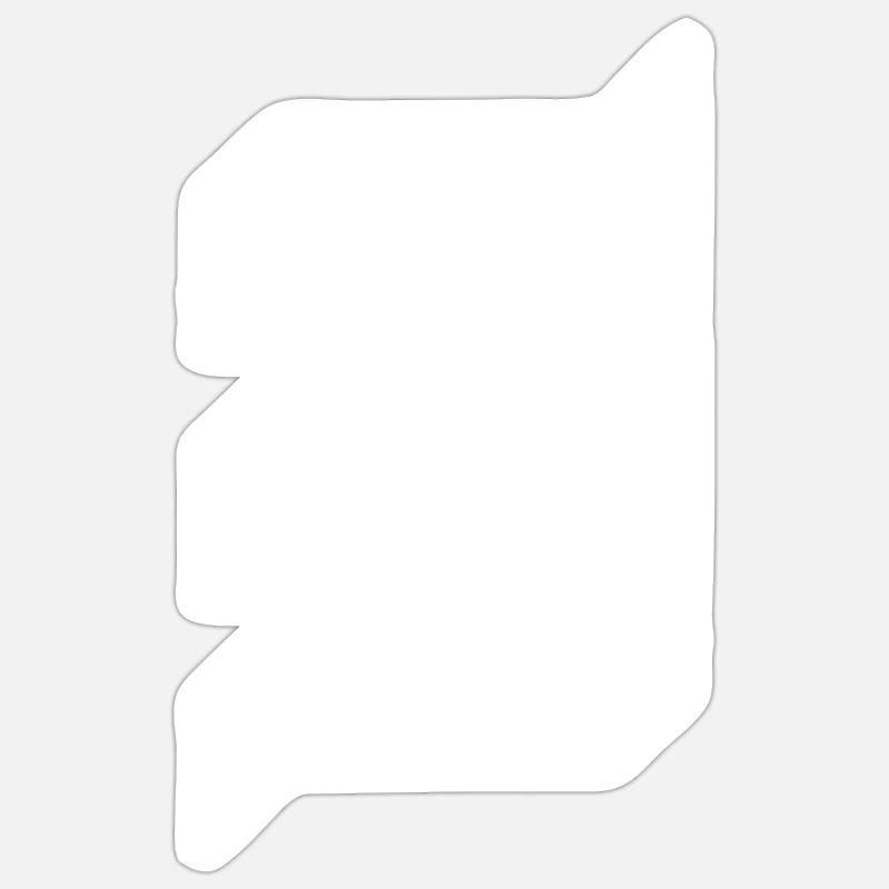 Eindeutige Nummer 3 "Weiß" - Sticker Größe S (10 x 10 cm) - Mattweiß