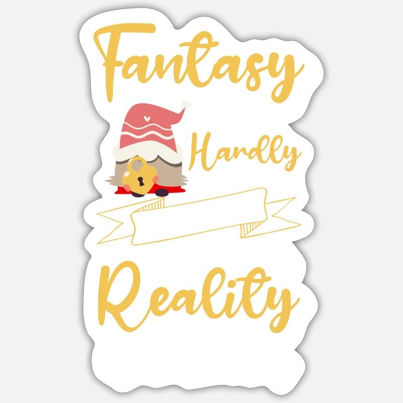 Pointed cap gnome - Sticker size S (10 x 10 cm) - white matte