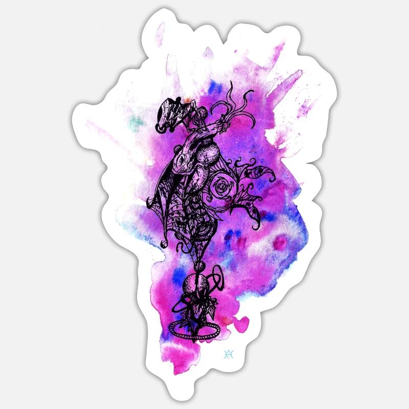 Abstract.vol.1 - Sticker taille S (10 x 10 cm) - blanc mat