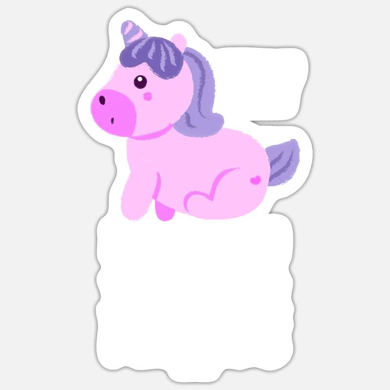 ich glaube an Einhörner - Sticker Größe S (10 x 10 cm) - Mattweiß