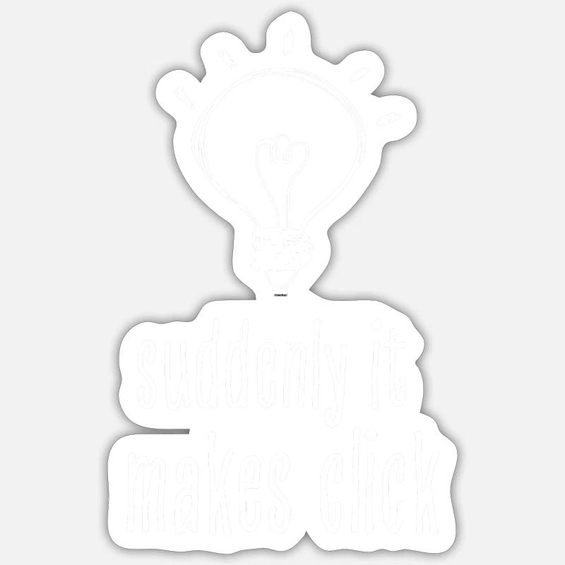 Lightbulb Idea - Sticker size S (10 x 10 cm) - white matte