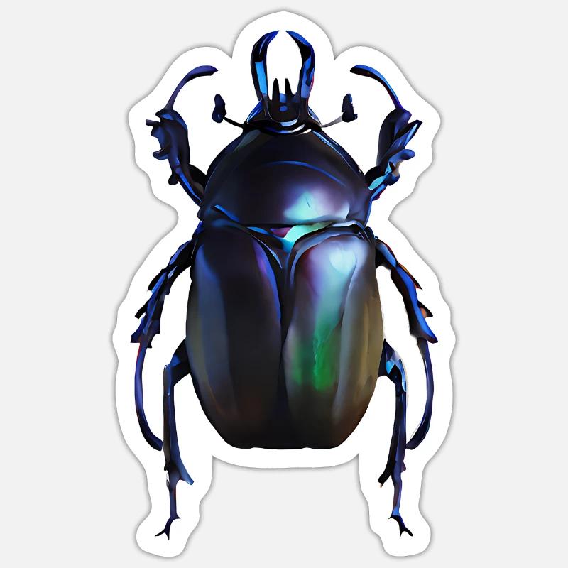 Dung beetle Sticker size S (10 x 10 cm)