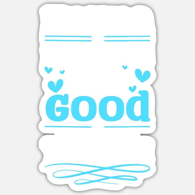 Schicksal Positiv Leben - Sticker Größe S (10 x 10 cm) - Mattweiß