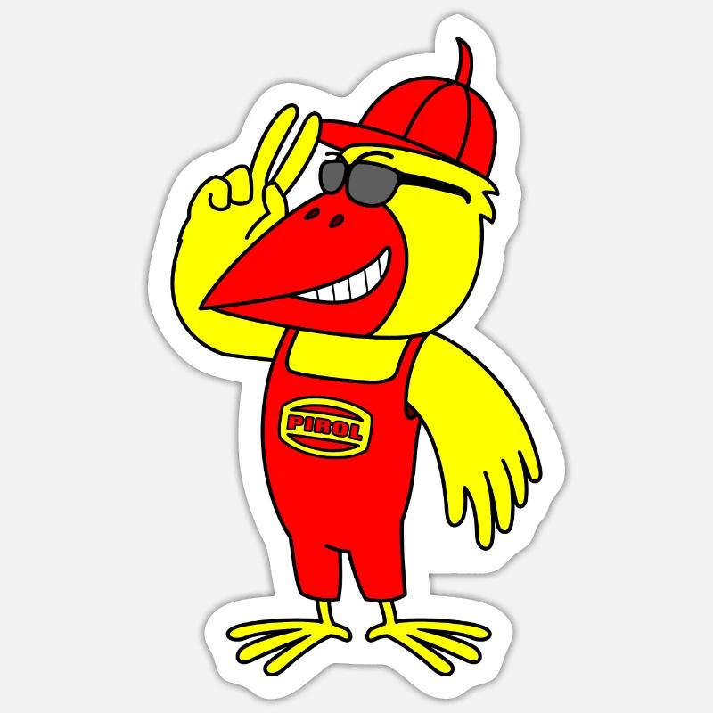 Minol Oriole Bird (Cool Version) Sticker size S (10 x 10 cm)