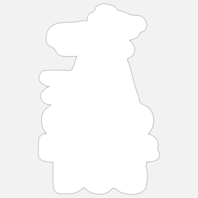 E-Scooter Roller Scooter - Sticker Größe S (10 x 10 cm) - Mattweiß