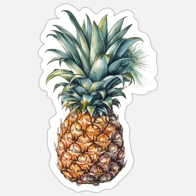 Pineapple Sticker size S (10 x 10 cm)