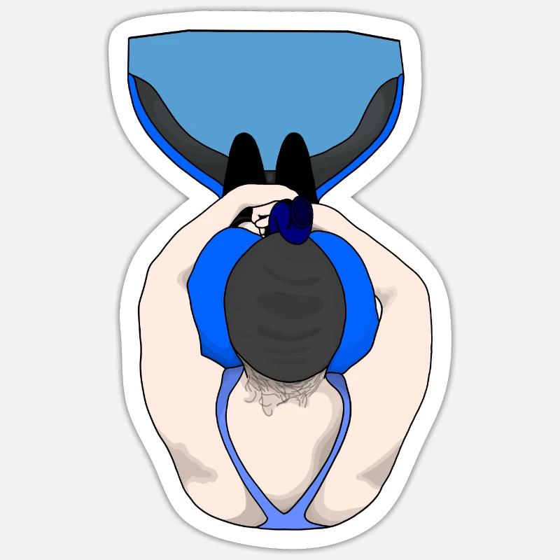 Monofin Float - Sticker size S (10 x 10 cm) - white matte