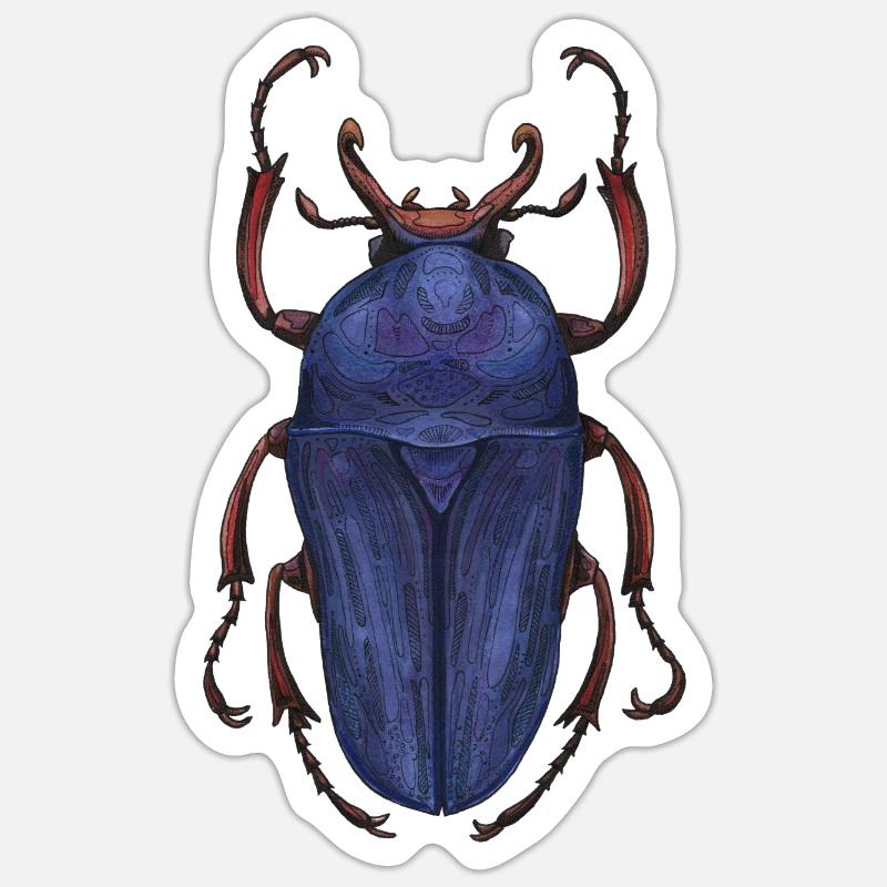 Großer Käferhirsch - Riesenkäferhirsch Sticker Größe S (10 x 10 cm)