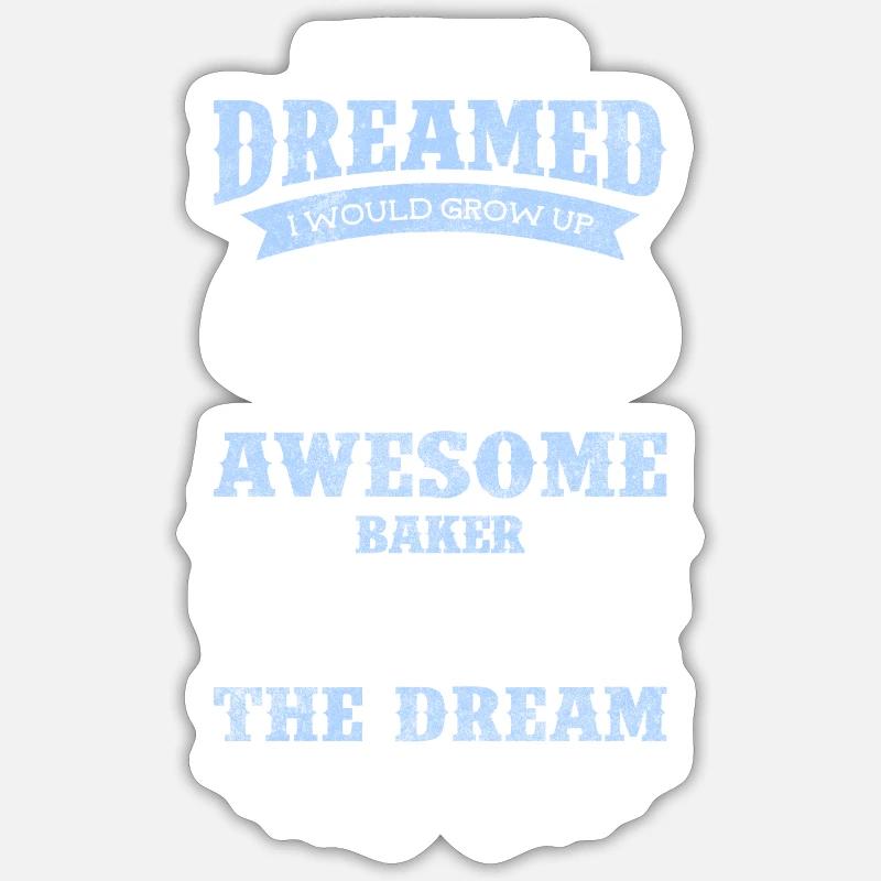 Backen Beruf Lecker Sticker Größe S (10 x 10 cm)