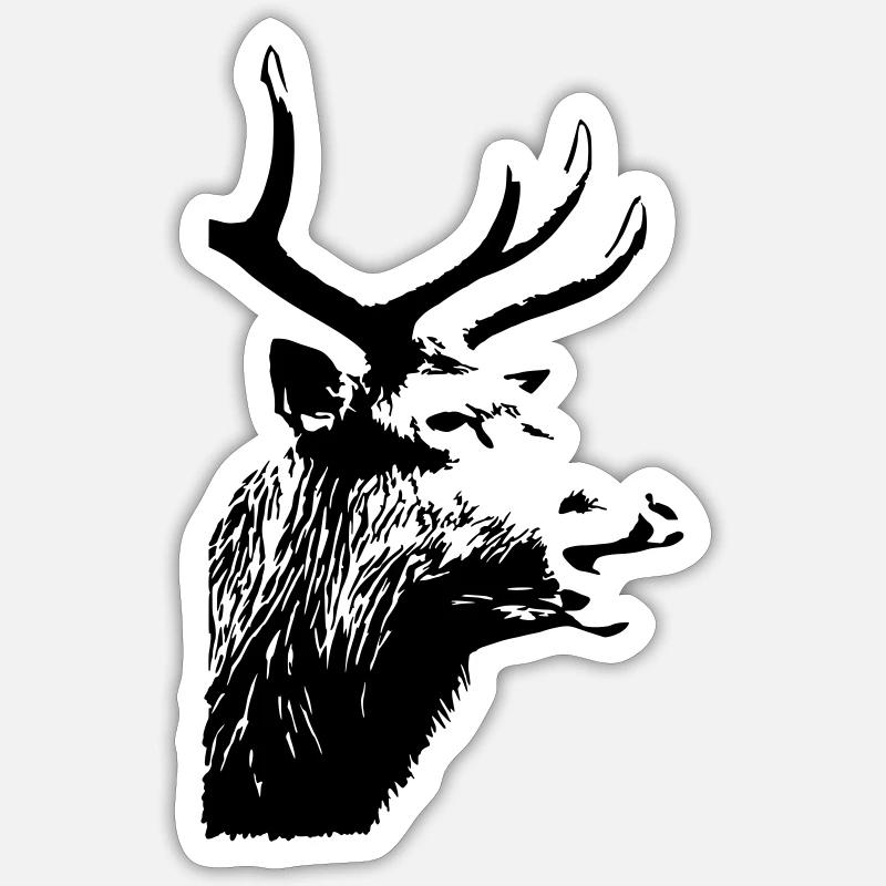 MUGISSEMENT - Sticker taille S (10 x 10 cm) - blanc mat