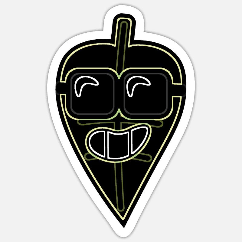 Neon Mint Sticker size S (10 x 10 cm)