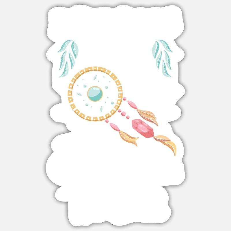 Traum Träumer - Sticker Größe S (10 x 10 cm) - Mattweiß