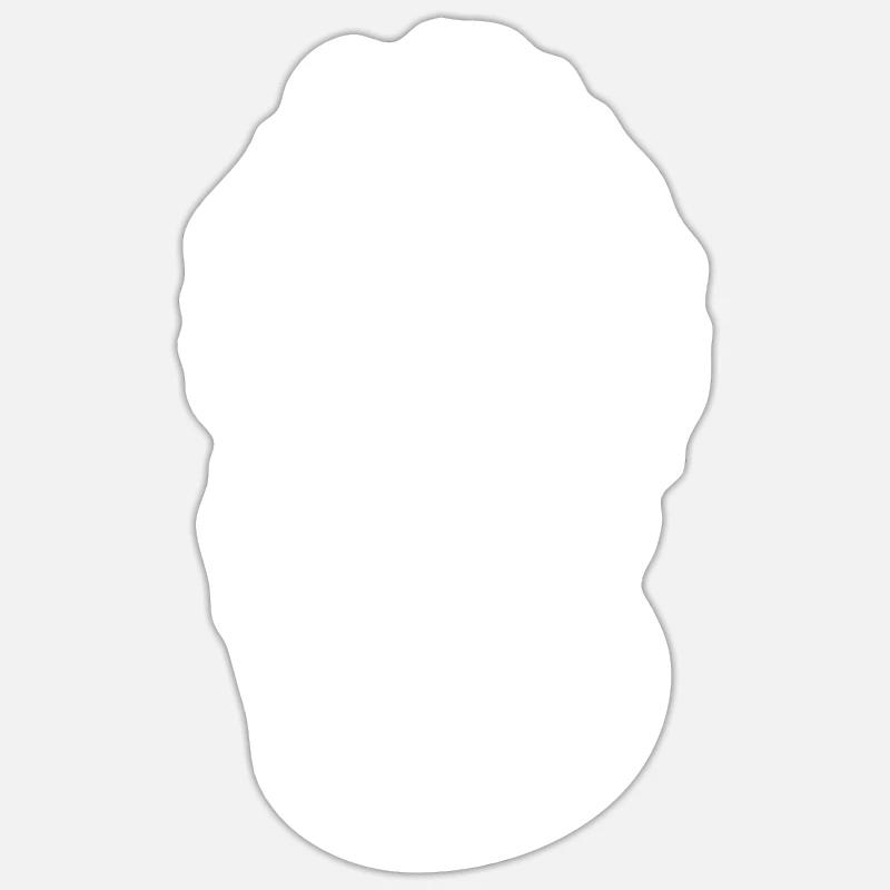 Buste d’un philosophe grec - Sticker taille S (10 x 10 cm) - blanc mat