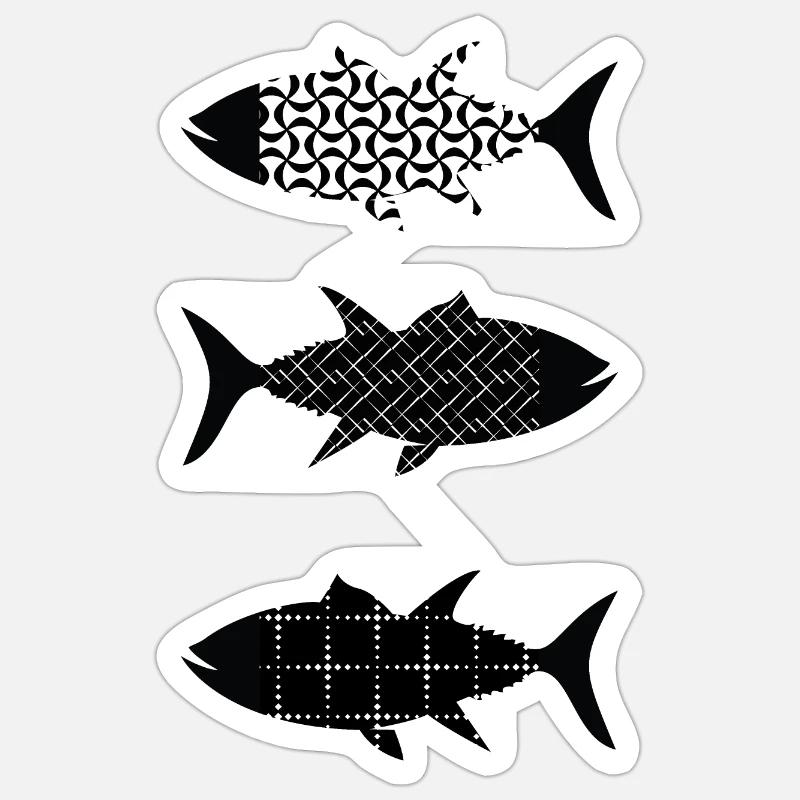 Fisch Sticker Größe S (10 x 10 cm)