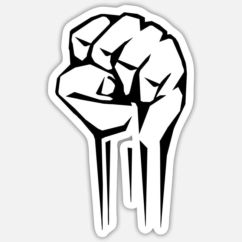 Faust 01 - Sticker size S (10 x 10 cm) - white matte