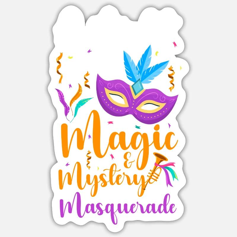 Festival de mascarade Second Face Sticker taille S (10 x 10 cm)