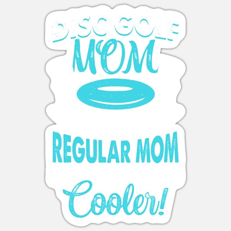 Discgolf Disc Golf - Sticker Größe S (10 x 10 cm) - Mattweiß