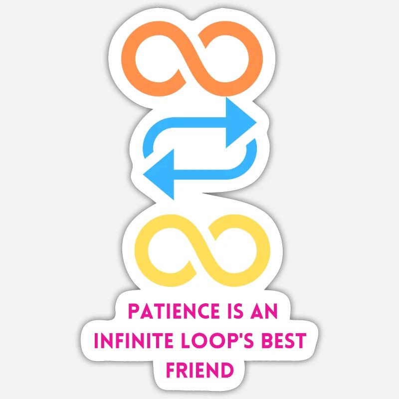 Monde du codage Tee Sticker taille S (10 x 10 cm)