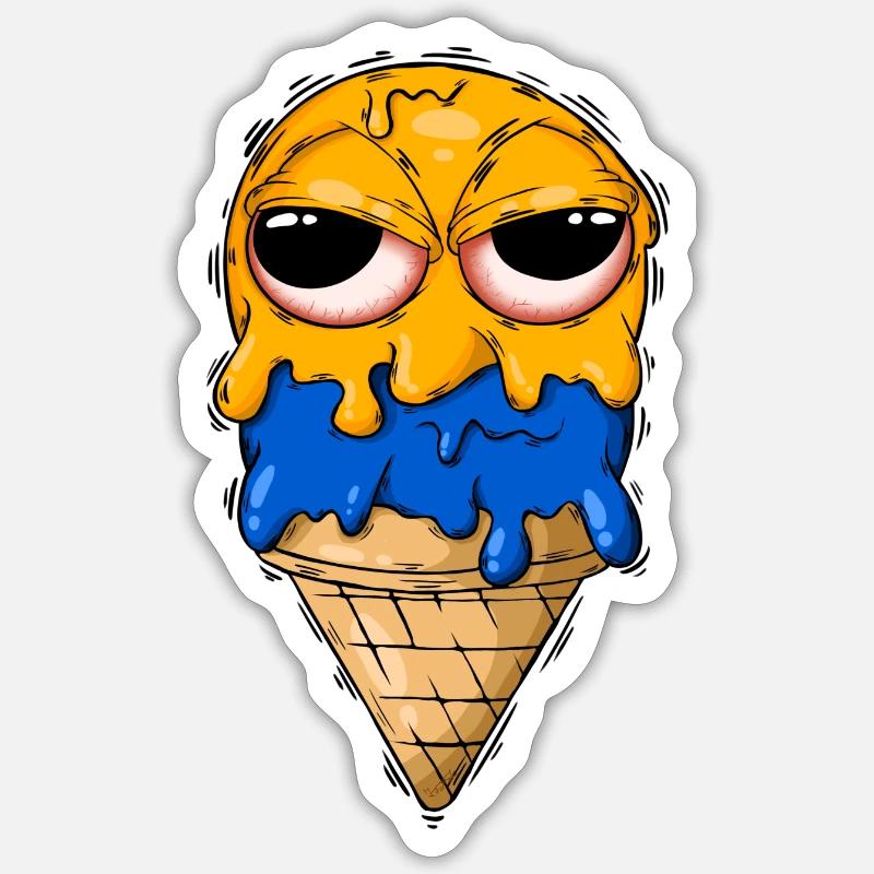 Böses Eis Sticker Größe S (10 x 10 cm)