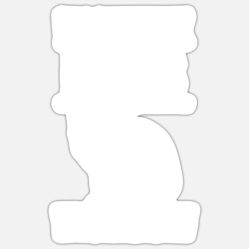 Fuchs - Sticker Größe S (10 x 10 cm) - Mattweiß