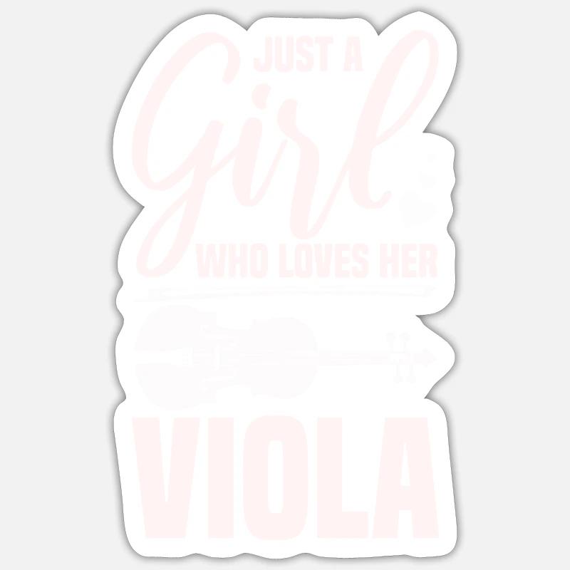 Bratsche Sticker Größe S (10 x 10 cm)