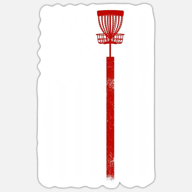Scheibengolf Scheibengolfer American Falg Patriot - Sticker Größe S (10 x 10 cm) - Mattweiß