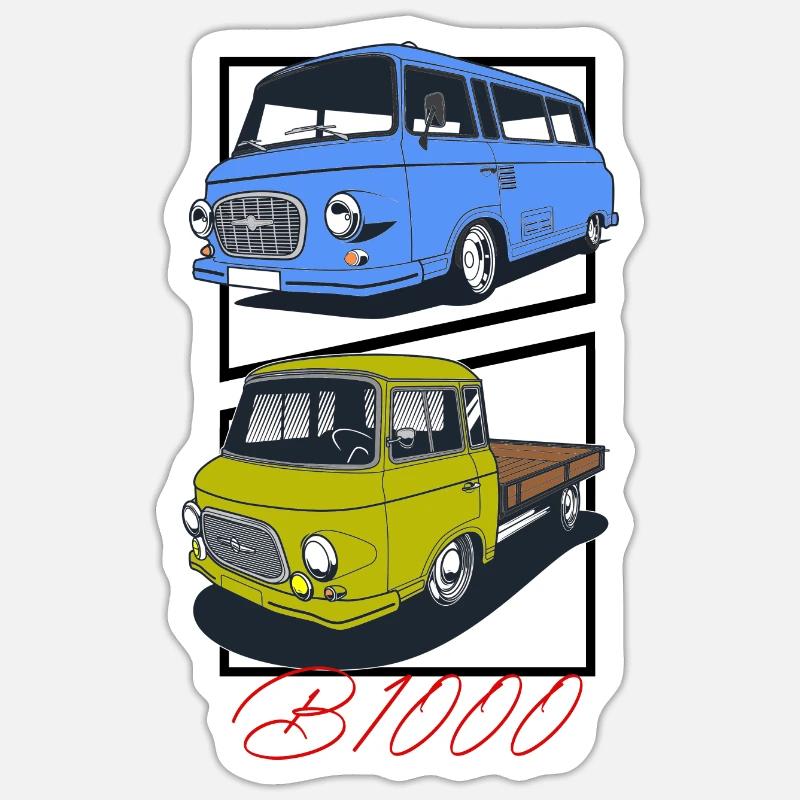 barkas B1000 Plate-forme de bus Sticker taille S (10 x 10 cm)