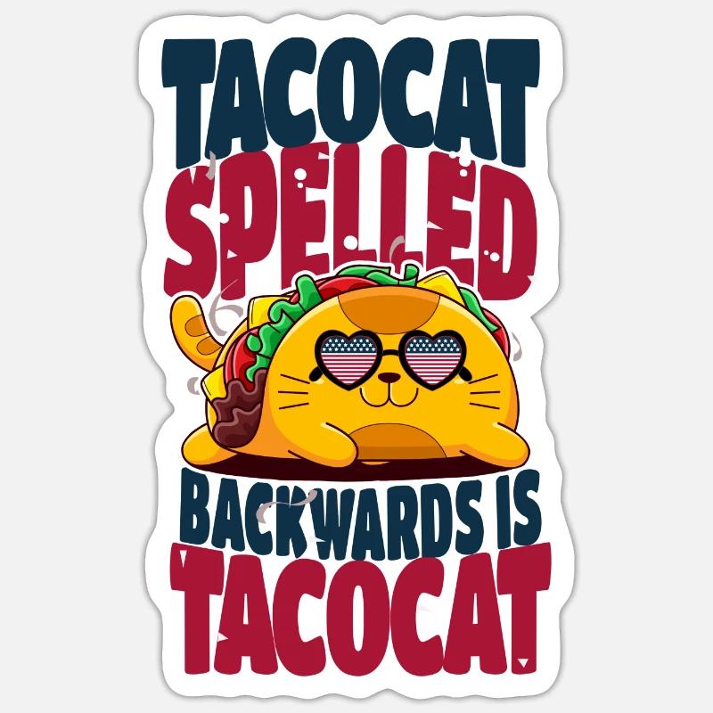 Taco - Sticker size S (10 x 10 cm) - white matte