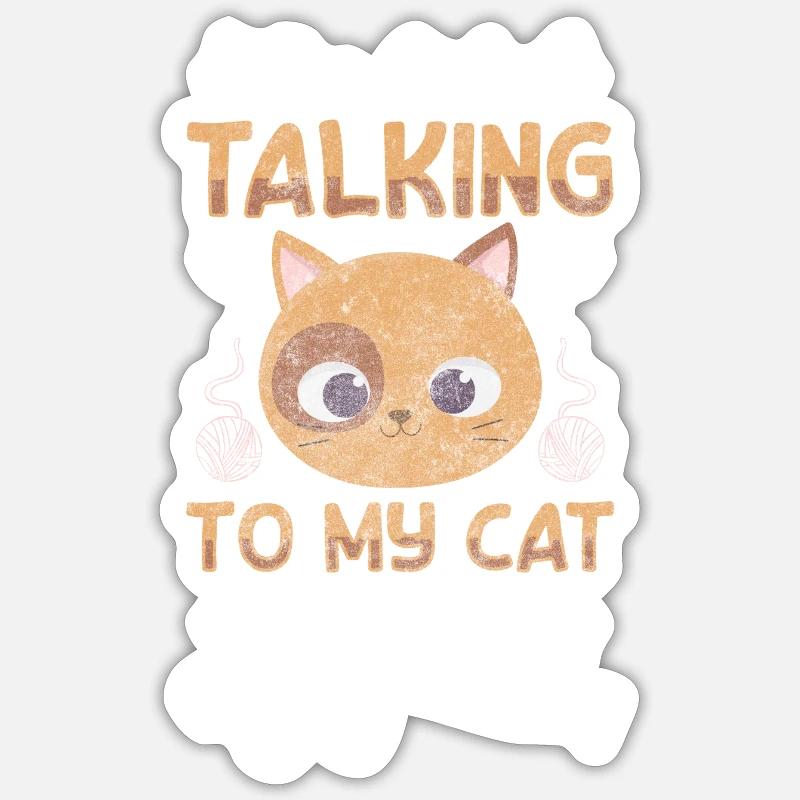 Maison de chat Tiger Hunter Câlin Sticker taille S (10 x 10 cm)
