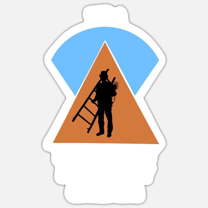 Ramoneur Ramoneur Ramoneur - Sticker taille S (10 x 10 cm) - blanc mat