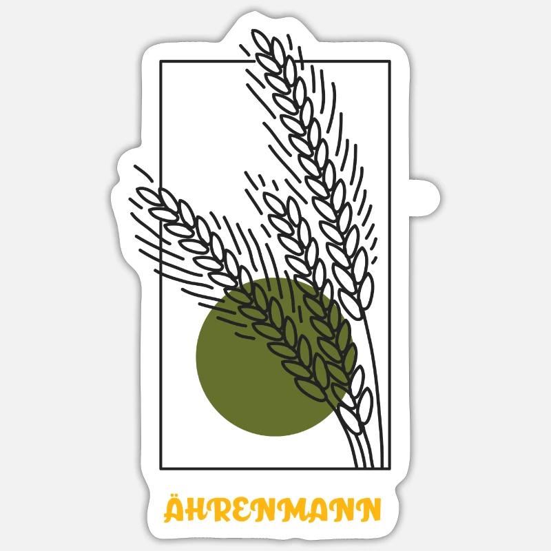 Ährenmann Sticker Größe S (10 x 10 cm)