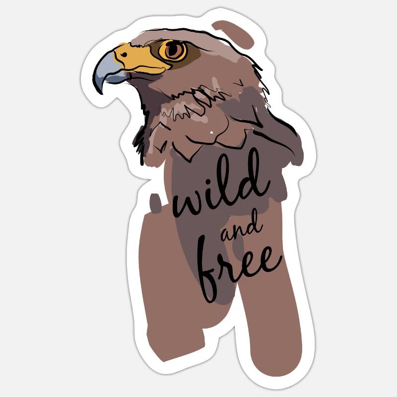 Bussar – sauvage et libre Sticker taille S (10 x 10 cm)