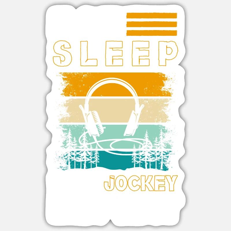 Music Disco Dancing Fun - Sticker size S (10 x 10 cm) - white matte